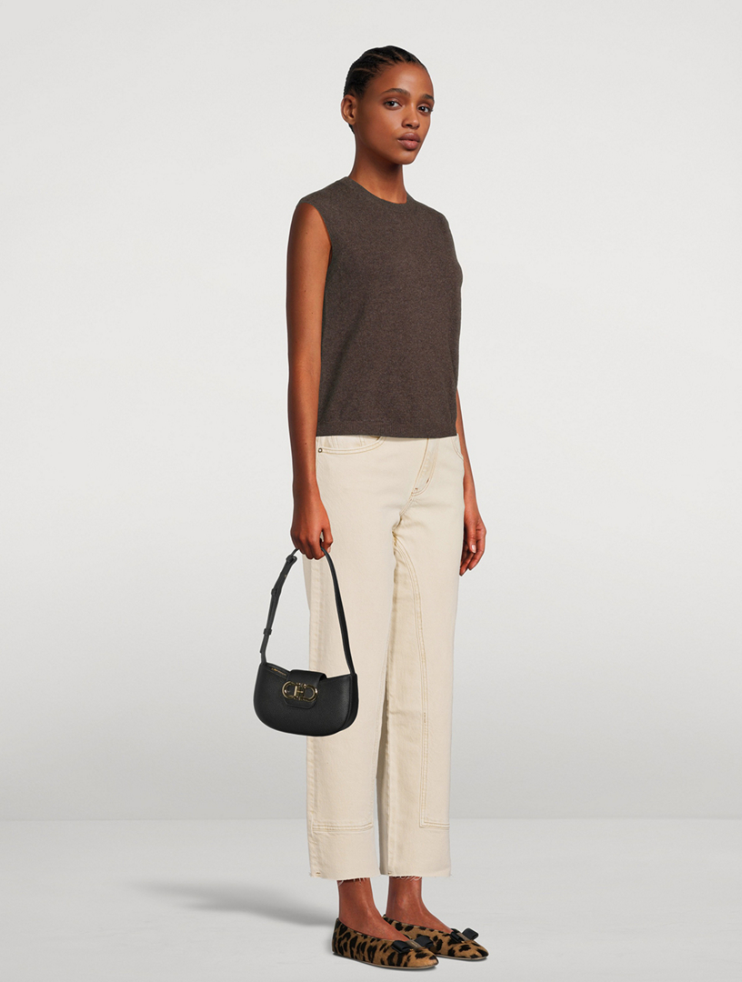 FERRAGAMO Mini Double Gancini Leather Shoulder Bag | Holt