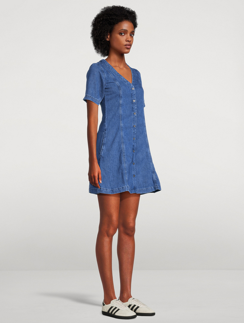 kotn denim dress KOTN Denim Shirt Dress