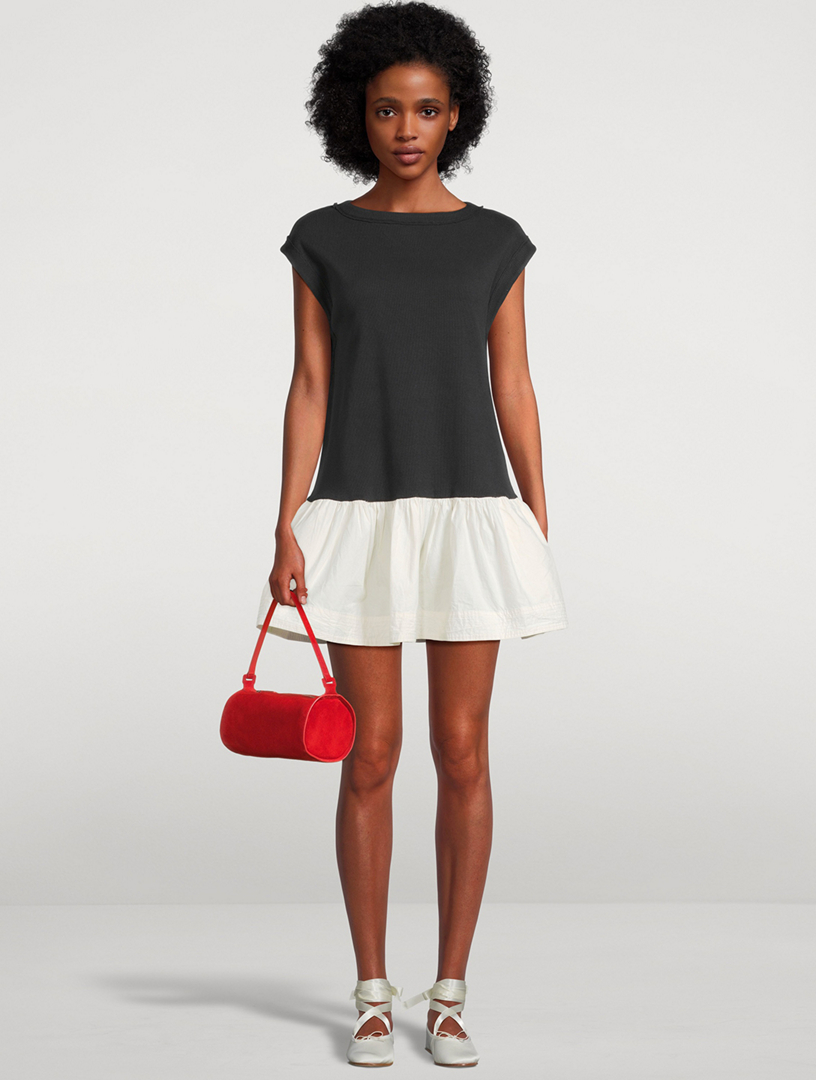 FREE PEOPLE Enya Mixed-Media Mini Dress | Holt Renfrew