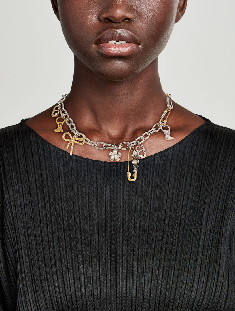 ネックレス・ペンダント Marc Jacobs Grunge Glam Charm Necklace - l - Gold Marc Jacobs: Women's Grunge Glam Charm Necklace (Gold/Silver