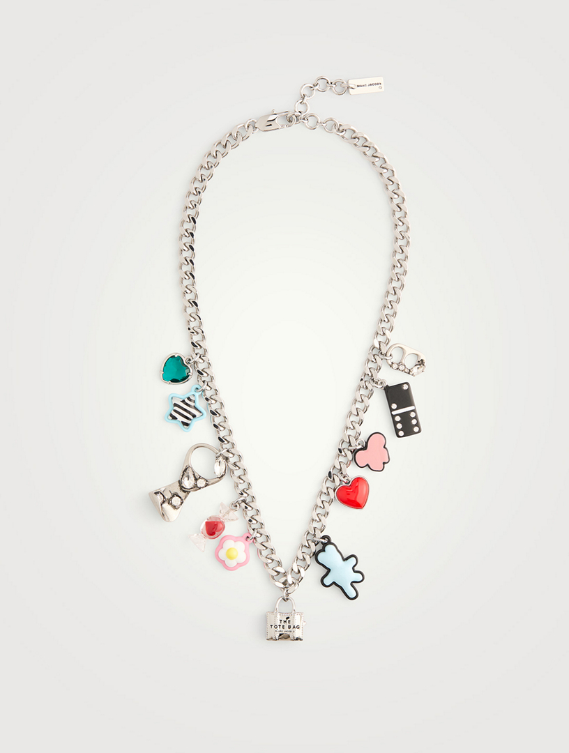 ネックレス・ペンダント Sticker Charm Necklace - Marc Jacobs - l - Silver MARC JACOBS Sticker Charm Necklace | Holt Renfrew