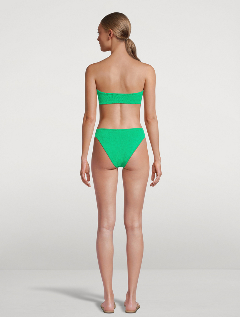 ビキニ Hunza G SS25 Swimwear (JEAN BIKINI CRINKLEEMERALD) Hunza G Jean Emerald Crinkle Bikini | Liberty