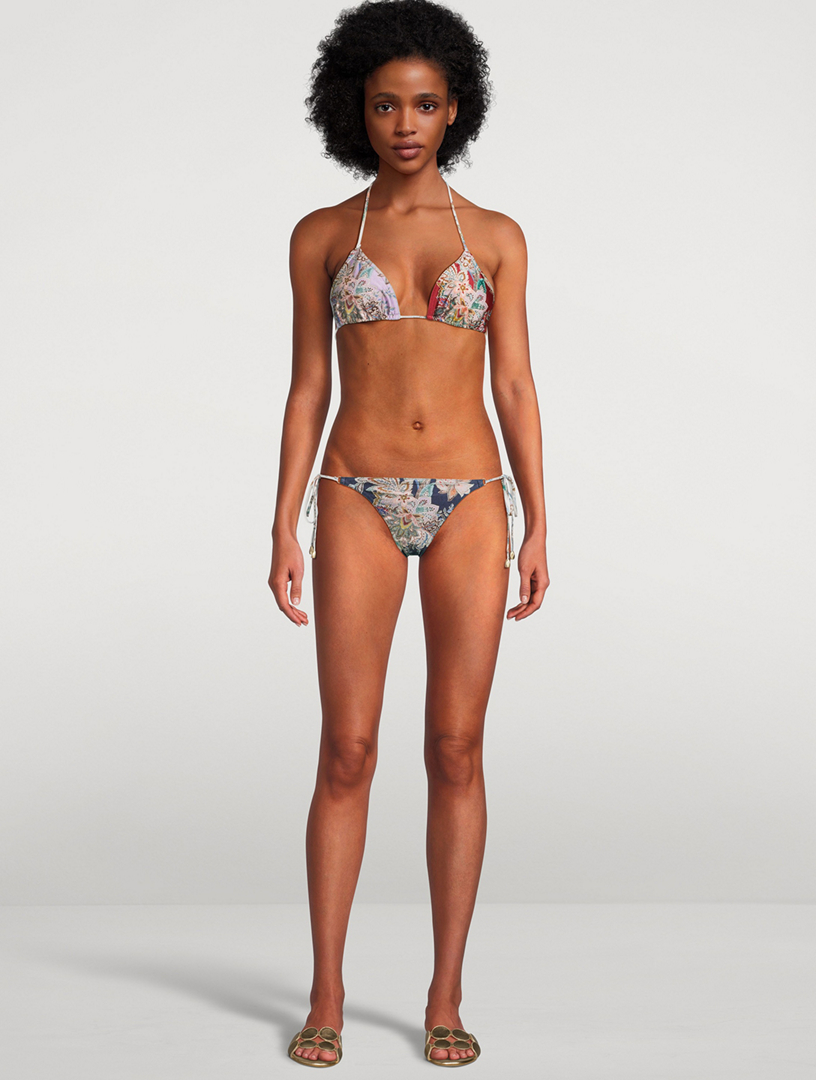 ZIMMERMANN RHIANNON ビキニ Zimmermann Rhiannon Knot Trim Bikini Set in Sage | REVOLVE