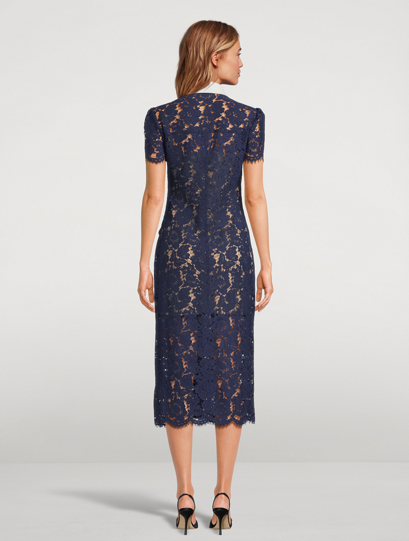 美品 セルフポートレイト Lace Pattern Midi Dress SELF-PORTRAIT Lace Midi Dress | Holt Renfrew