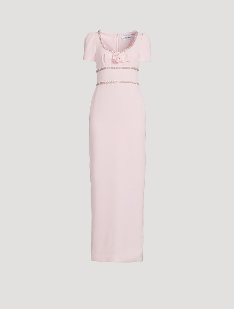 Embellished Crêpe Gown