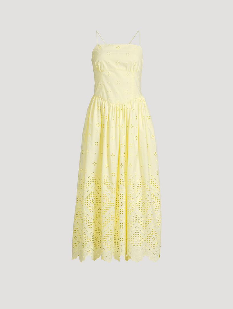 Broderie Anglaise Midi Dress