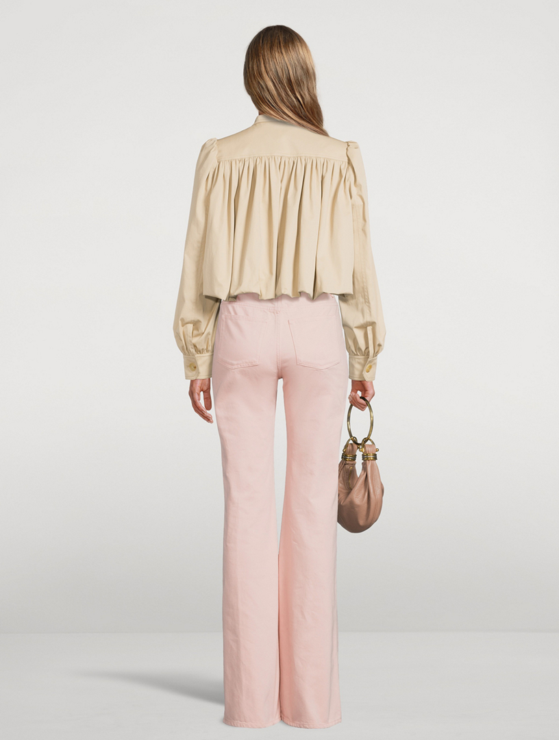 CHLOÉ Puff-Sleeve Gabardine Jacket | Holt Renfrew