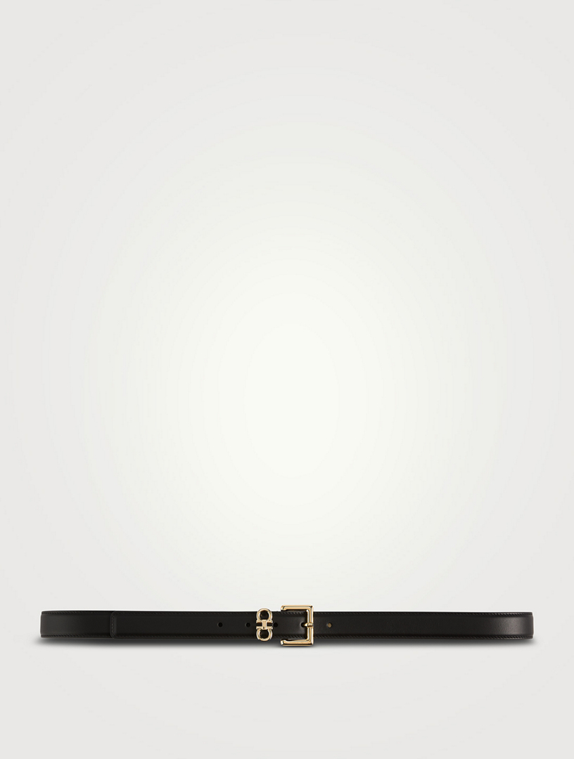 Square Gancino Leather Belt