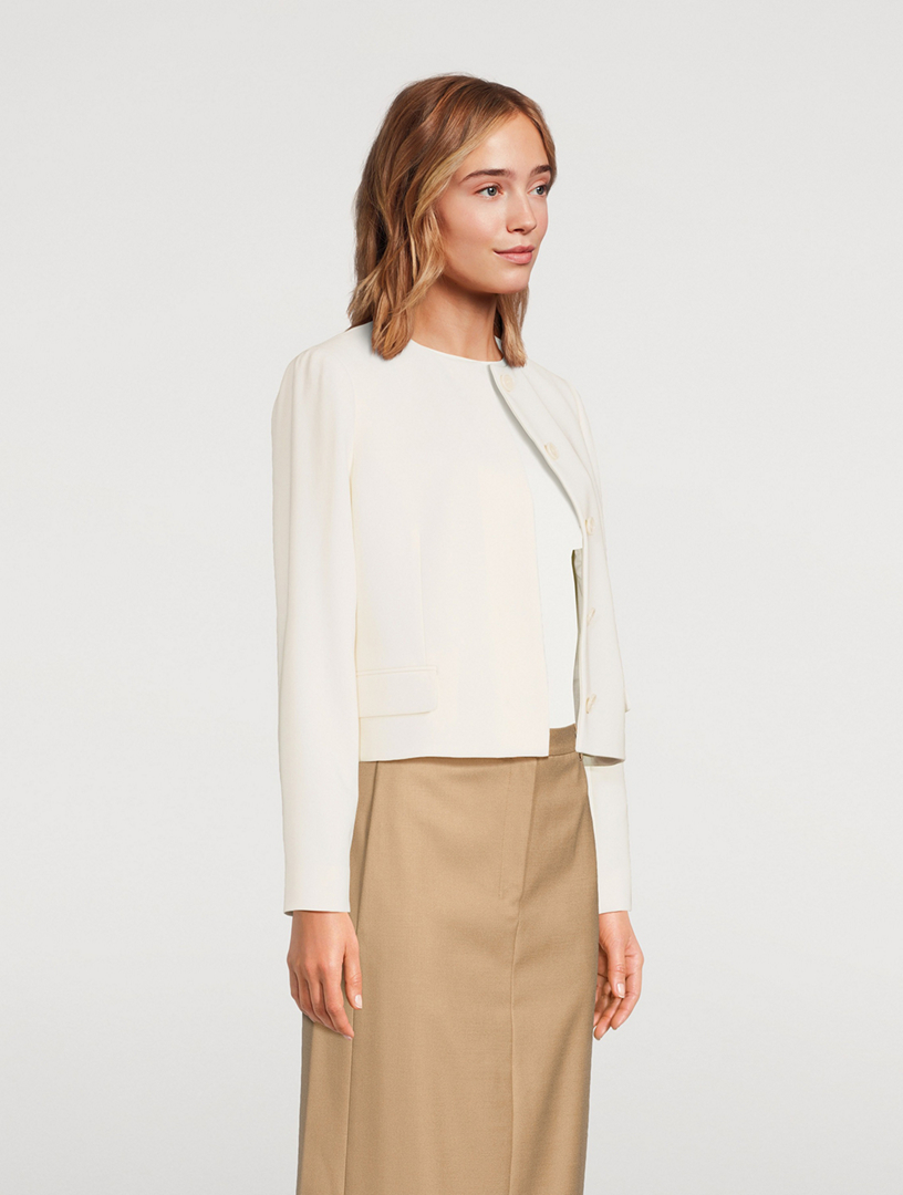 美品✨Theory ADMIRAL CREPE RELAXED JKT A Admiral Crepe Relaxed Double-Breasted Blazer | Theory