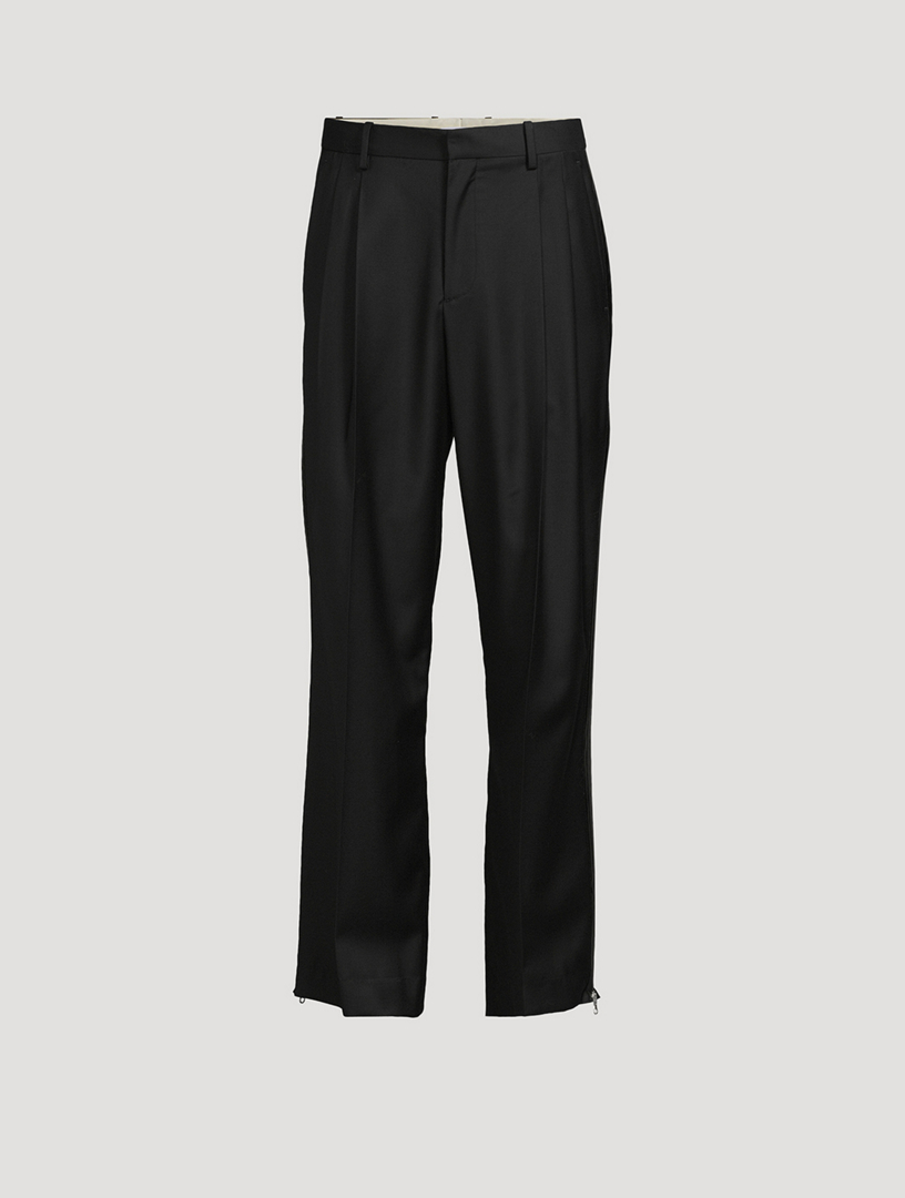パンツ helmut lang wool two-pleat slacks HELMUT LANG Wool Double-Pleated Trousers | Holt Renfrew