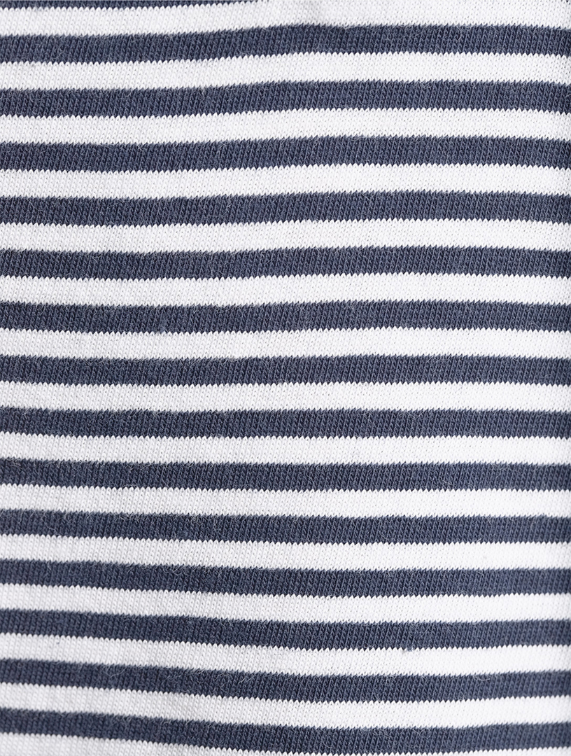 Lisle Polo Shirt Striped Print