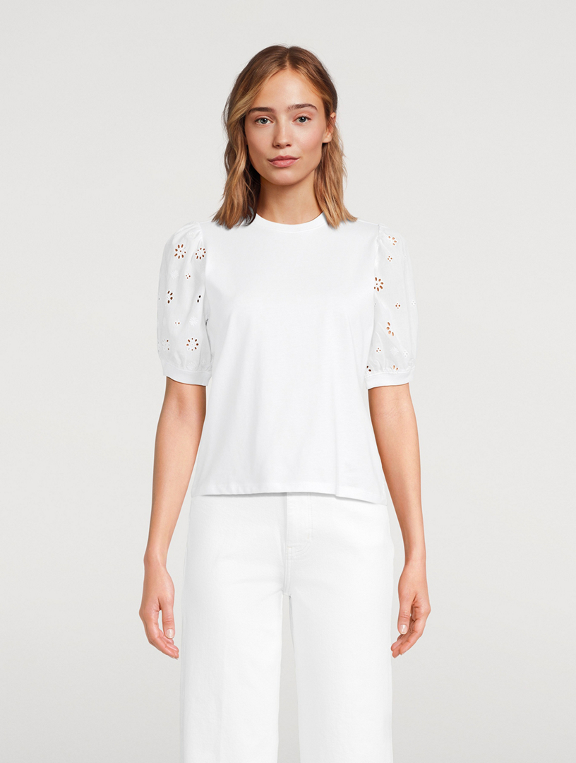 The Lace-Sleeve T-Shirt