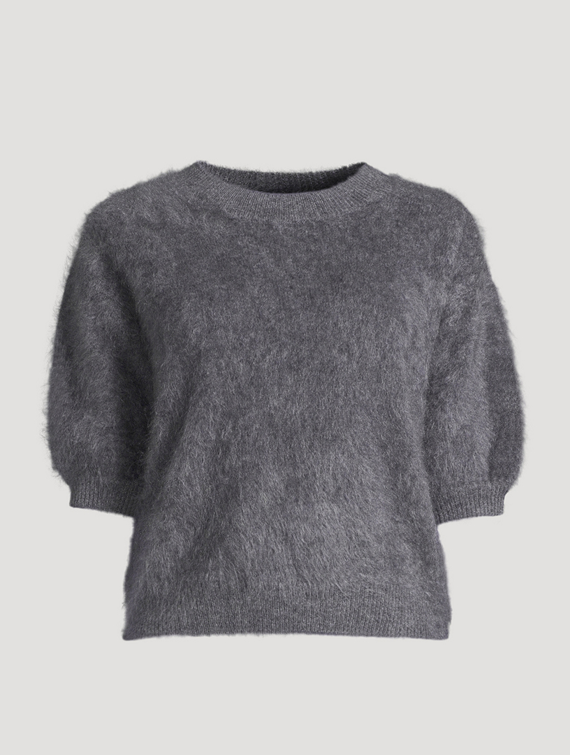 Pull Juniper à manches courtes en cachemire brossé