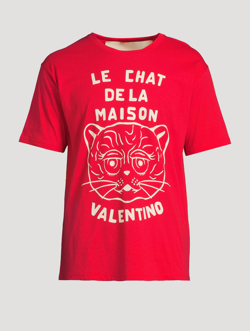 Tee-shirt en coton Chat de La Maison