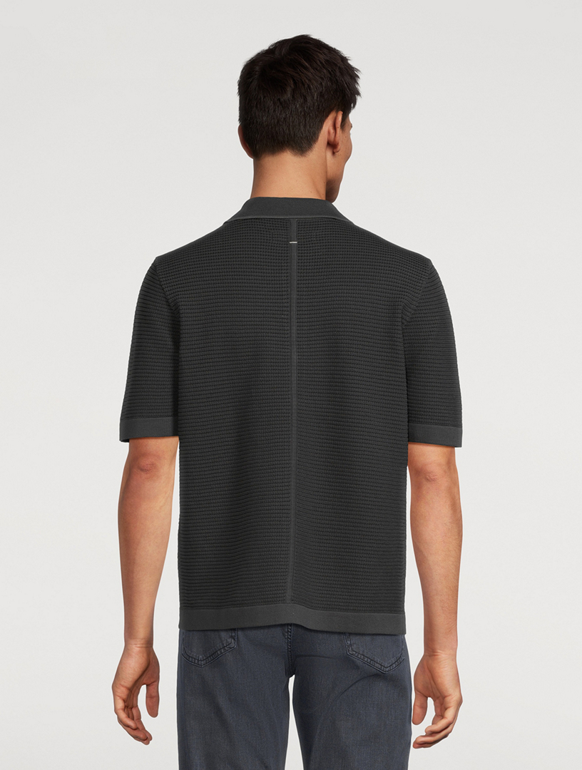 RAG & BONE Harvey Striped Jacquard-Knit Shirt | Holt Renfrew
