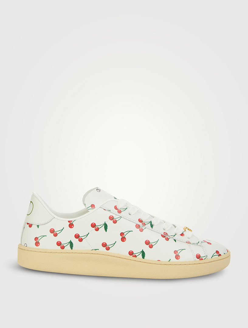 Royco Leather Sneakers In Cherryfic Print