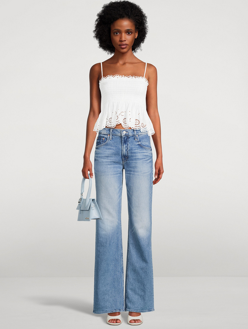 Condie Smocked Eyelet Top