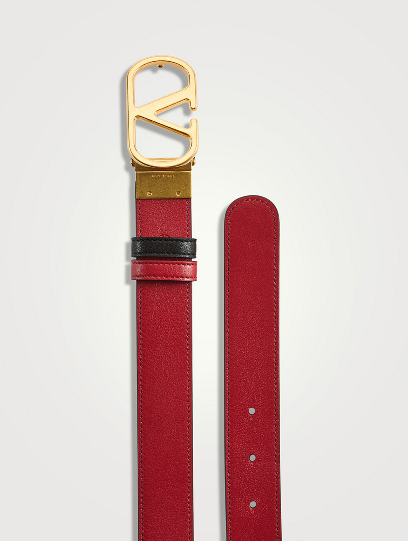 VLogo Reversible Leather Belt