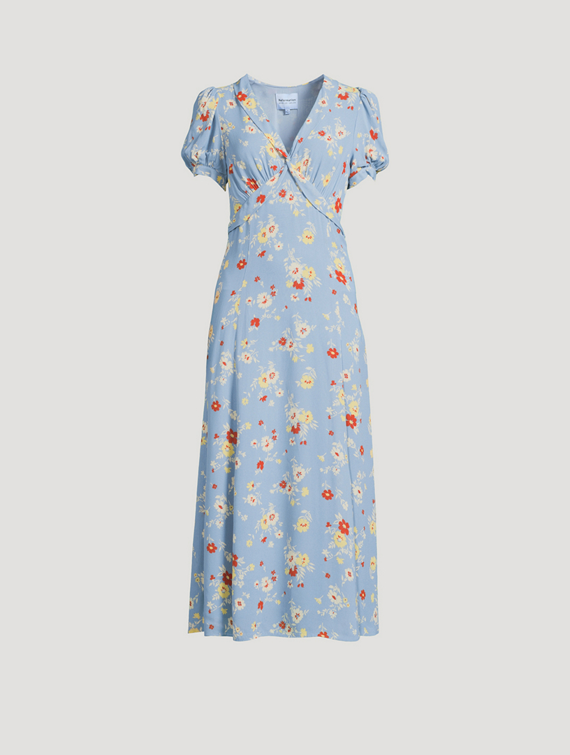 Reformation x Devon Lee Carlson Michelle Dress In Floral Print
