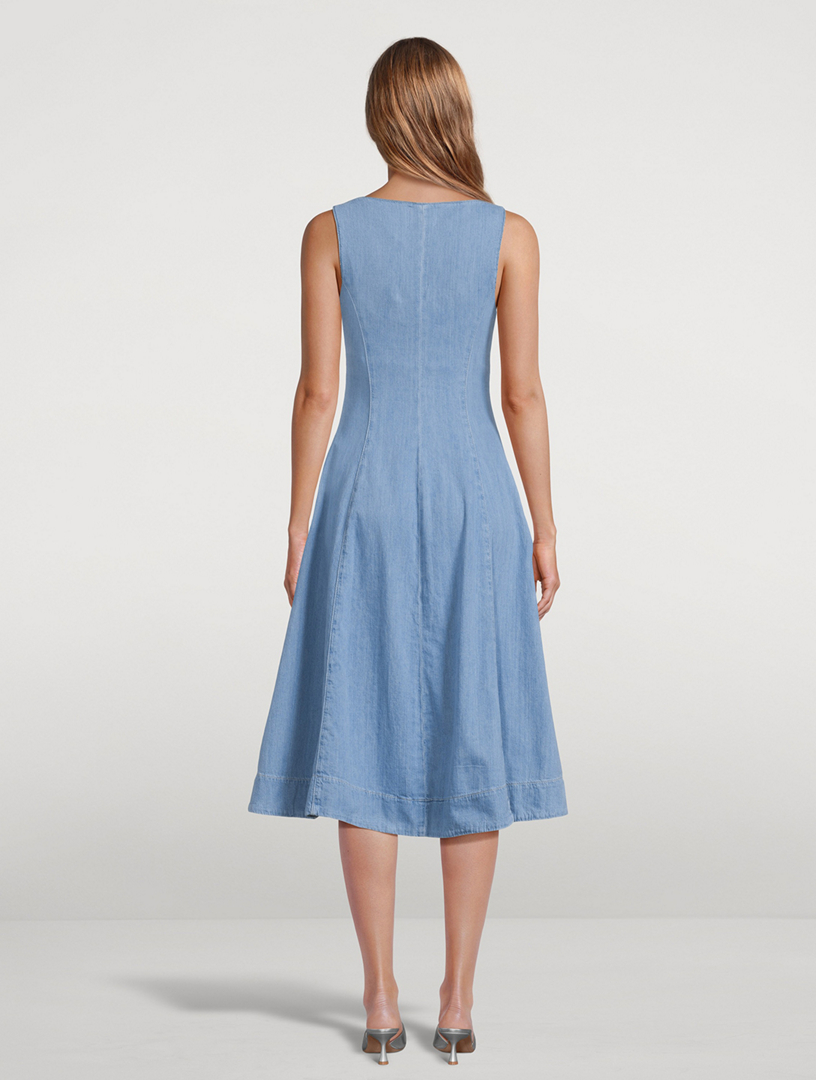 REFORMATION Sebastien Linen Midi Dress | Holt Renfrew