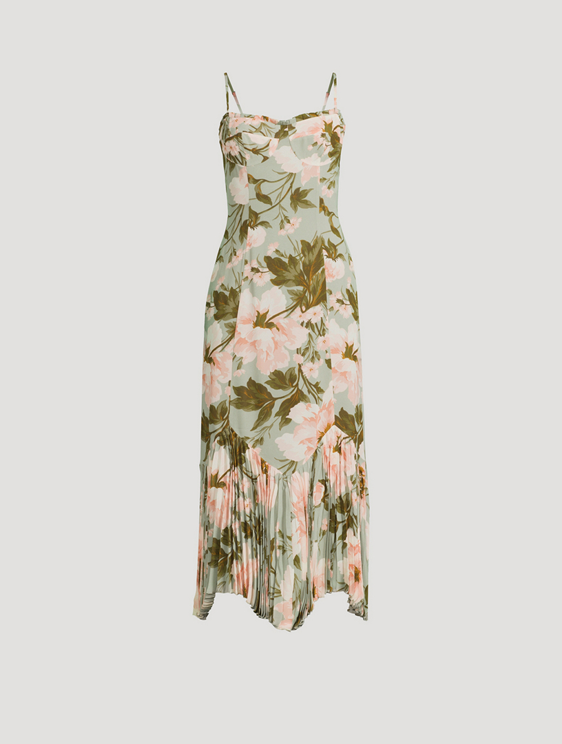 Aiko Corset Dress In Floral Print