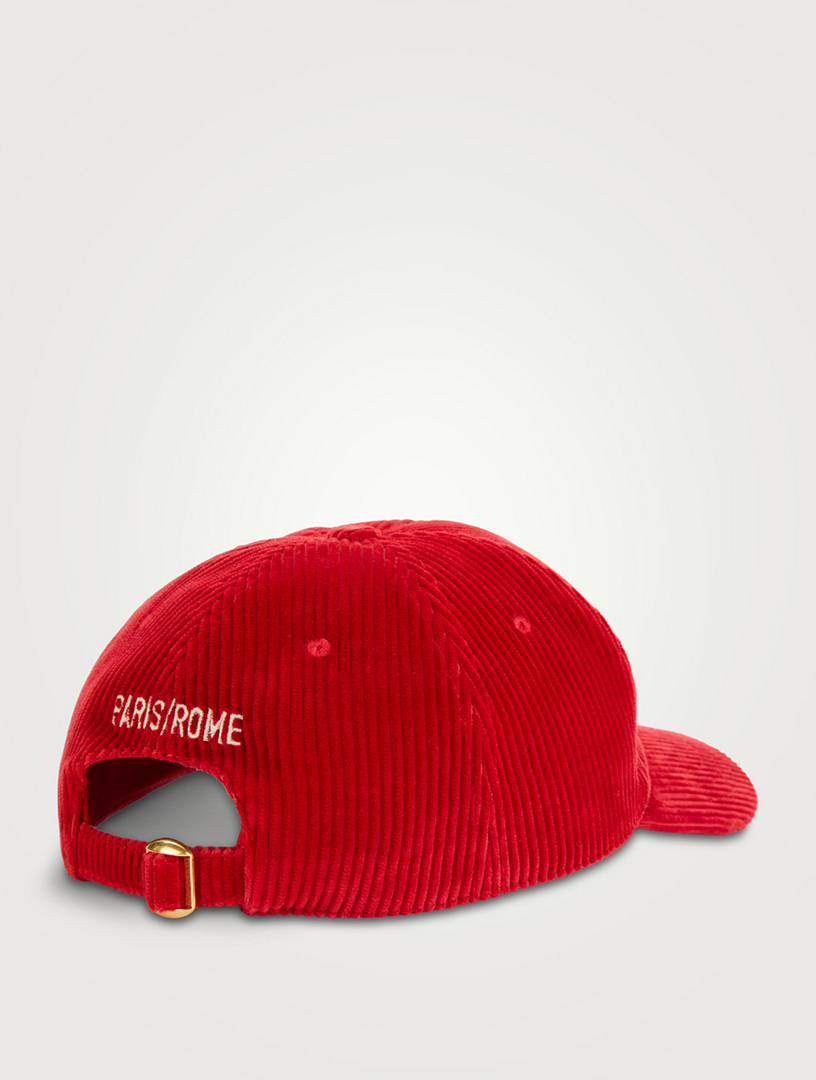 VALENTINO GARAVANI Chez Valentino Velvet Baseball Cap | Holt Renfrew