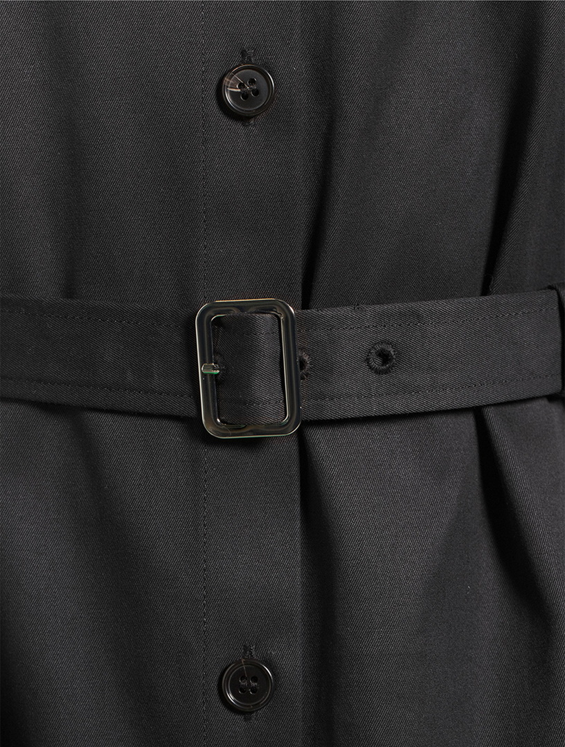 Belted Chino Shirt Dress