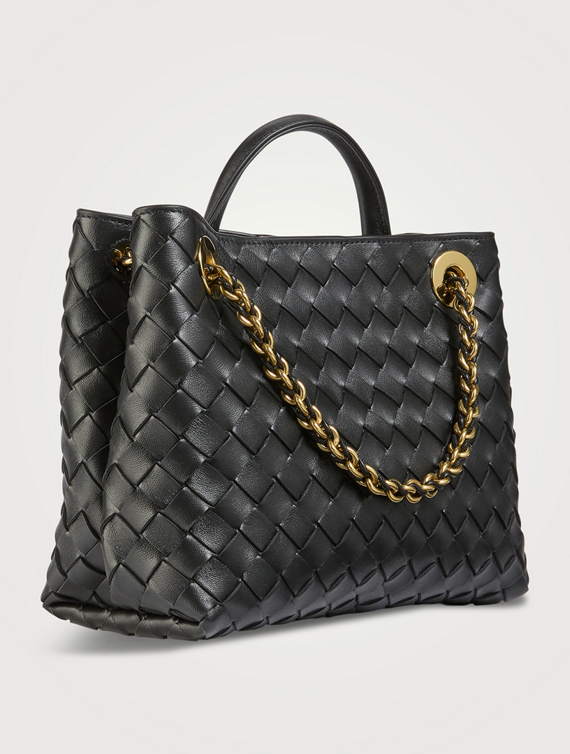 BOTTEGA VENETA Small Andiamo Chain Intrecciato Leather Bag | Holt