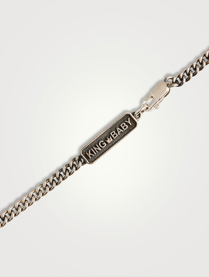Silver Dagger Pendant Necklace