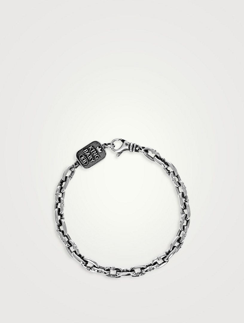 Silver Boat Chain Bracelet