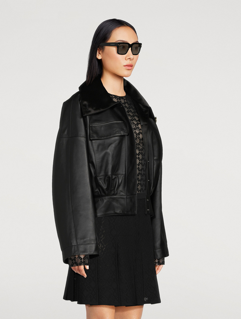 GIVENCHY ブラック コーデュロイ GIVENCHY GV Day Square Sunglasses | Holt Renfrew