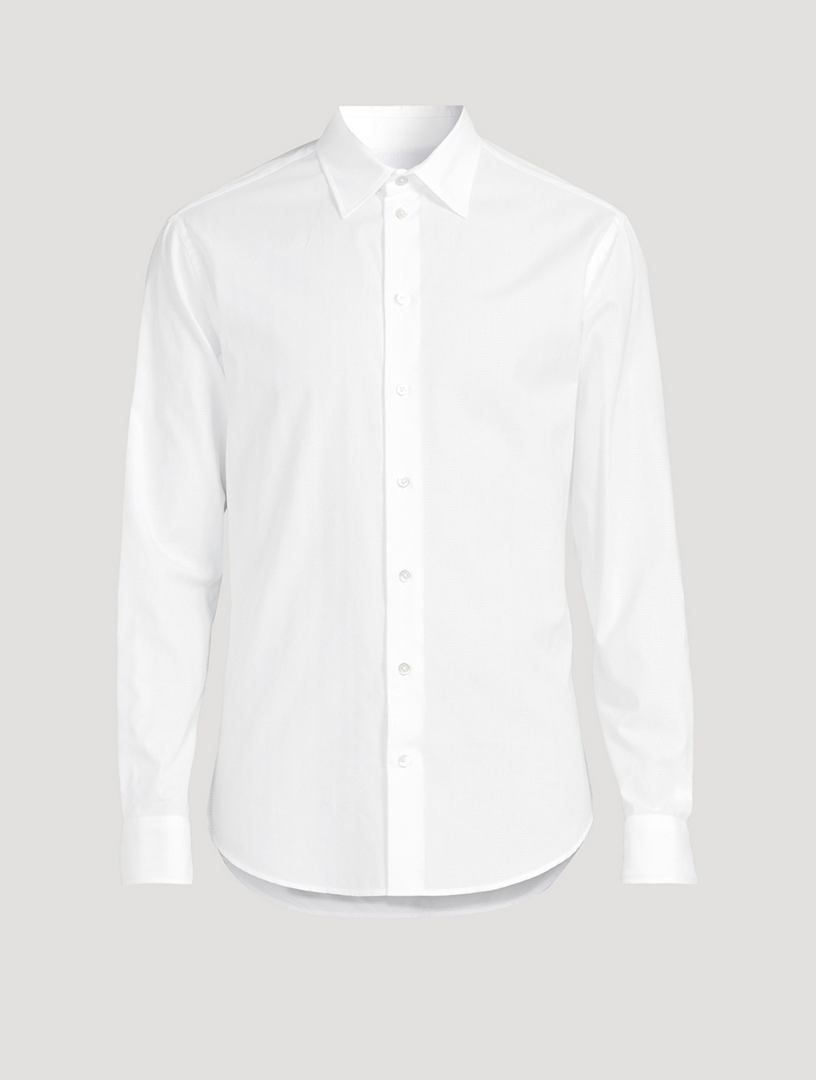 EMPORIO ARMANI Wave Jacquard Long-Sleeve Shirt | Holt Renfrew EMPORIO ARMANI Wave Jacquard Long-Sleeve Shirt | Holt Renfrew