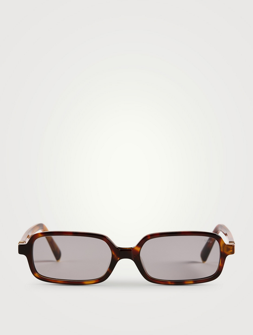 Lunettes de soleil à monture rectangulaire