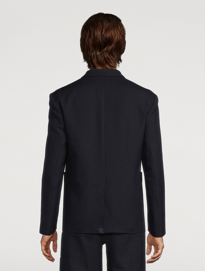 Barleys Wool And Linen Double-Breasted Jacket