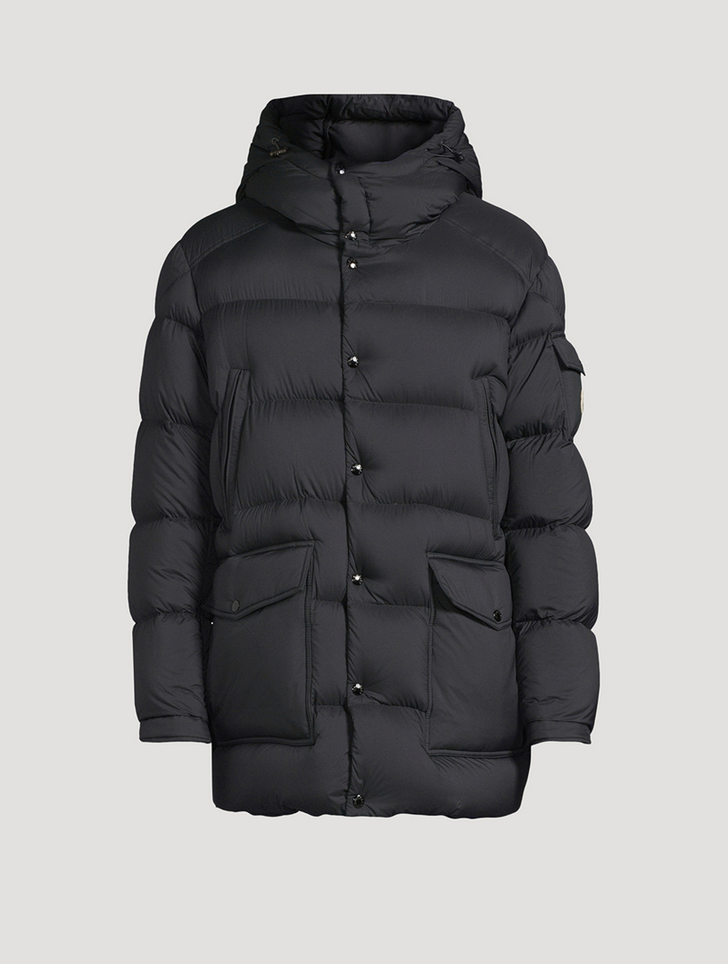 正規品MONCLER NONDOWN NYLON HOULGATE JACKET MONCLER Logo-Appliquéd Quilted Nylon Laqué Down Jacket for Men