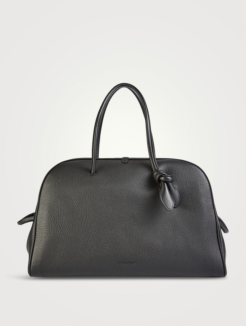 JACQUEMUS The Large Turismo Leather Bowling Bag | Holt Renfrew