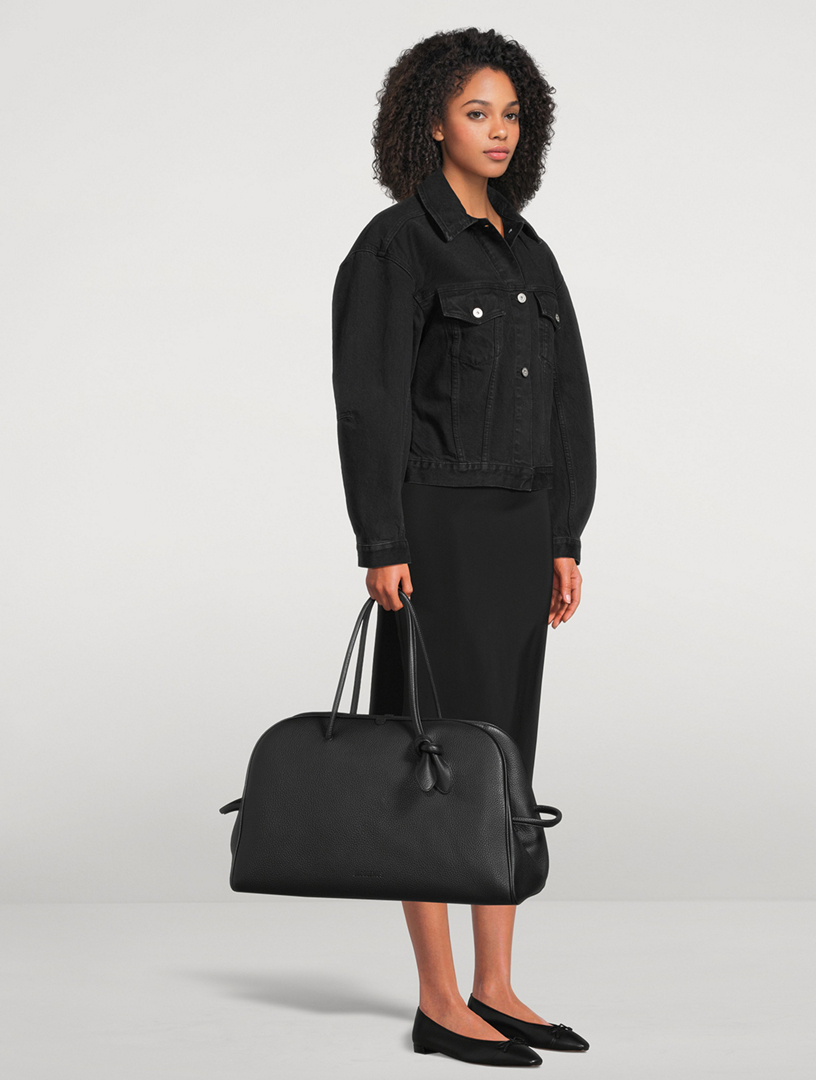 JACQUEMUS The Large Turismo Leather Bowling Bag | Holt Renfrew
