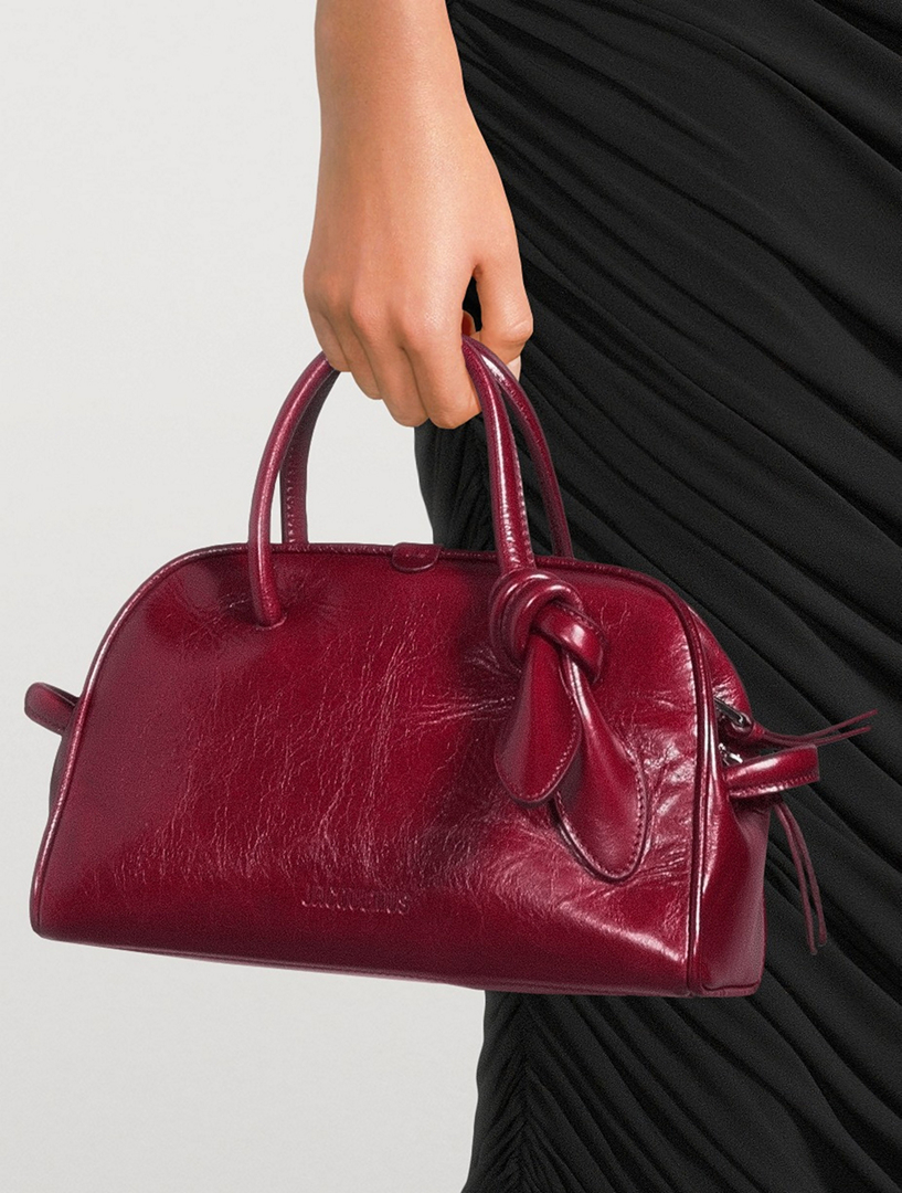 JACQUEMUS The Small Turismo Leather Bowling Bag | Holt Renfrew