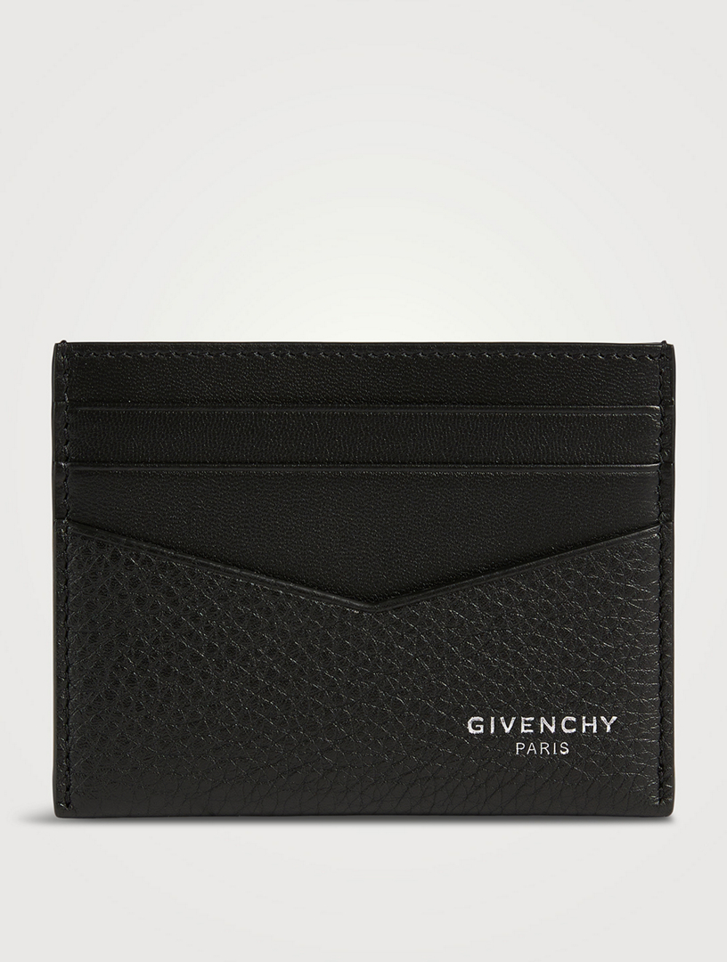 Grained Leather Card Holder