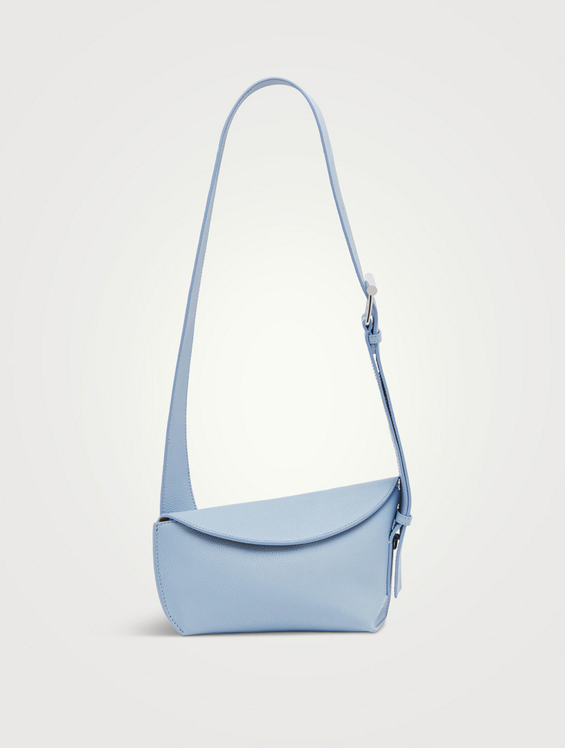 T-Bar Sling Leather Shoulder Bag