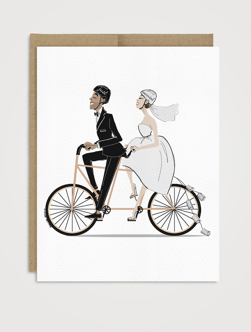 Tandum Twosome Wedding Greeting Card