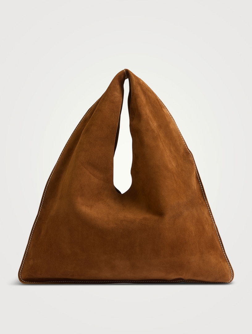 Small Bindle Suede Tote Bag