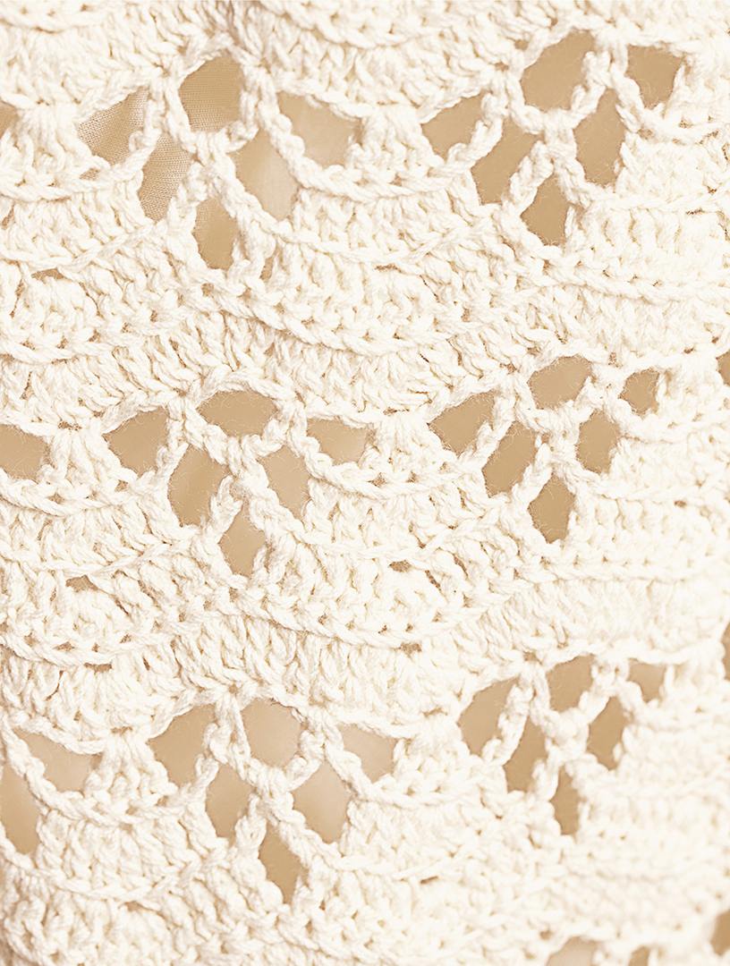 ZIMMERMANN Rhiannon Crochet Mini Dress | Holt Renfrew