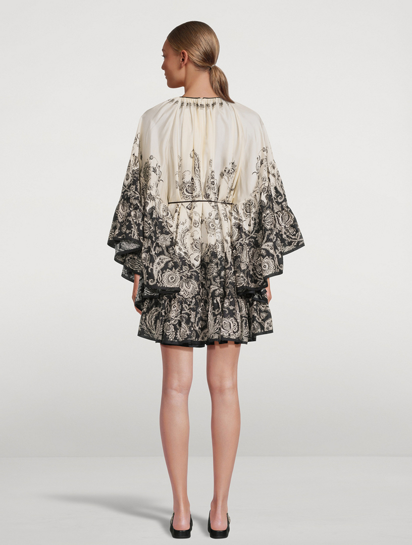 zara long sleeve mesh dress Zara Basic women's black floral dress size L – Solé Resale Boutique