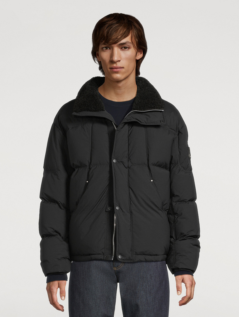 MOOSE KNUCKLES Everest Sherpa-Trimmed Down Jacket | Holt Renfrew