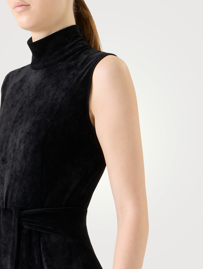AKRIS PUNTO Robe mi-longue en velours Holt Renfrew