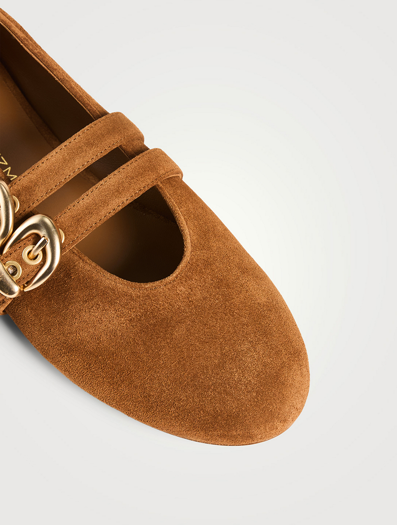 Maven Suede Mary Jane Ballet Flats