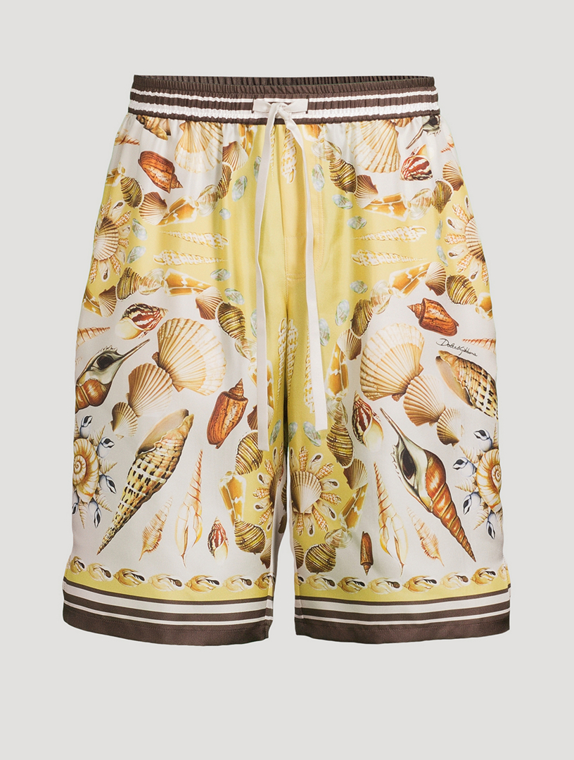 Silk Printed Shorts