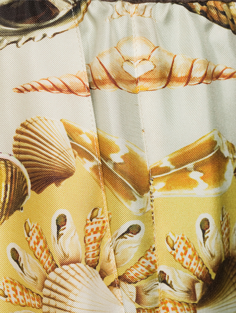 DOLCE & GABBANA Silk Printed Shorts | Holt Renfrew