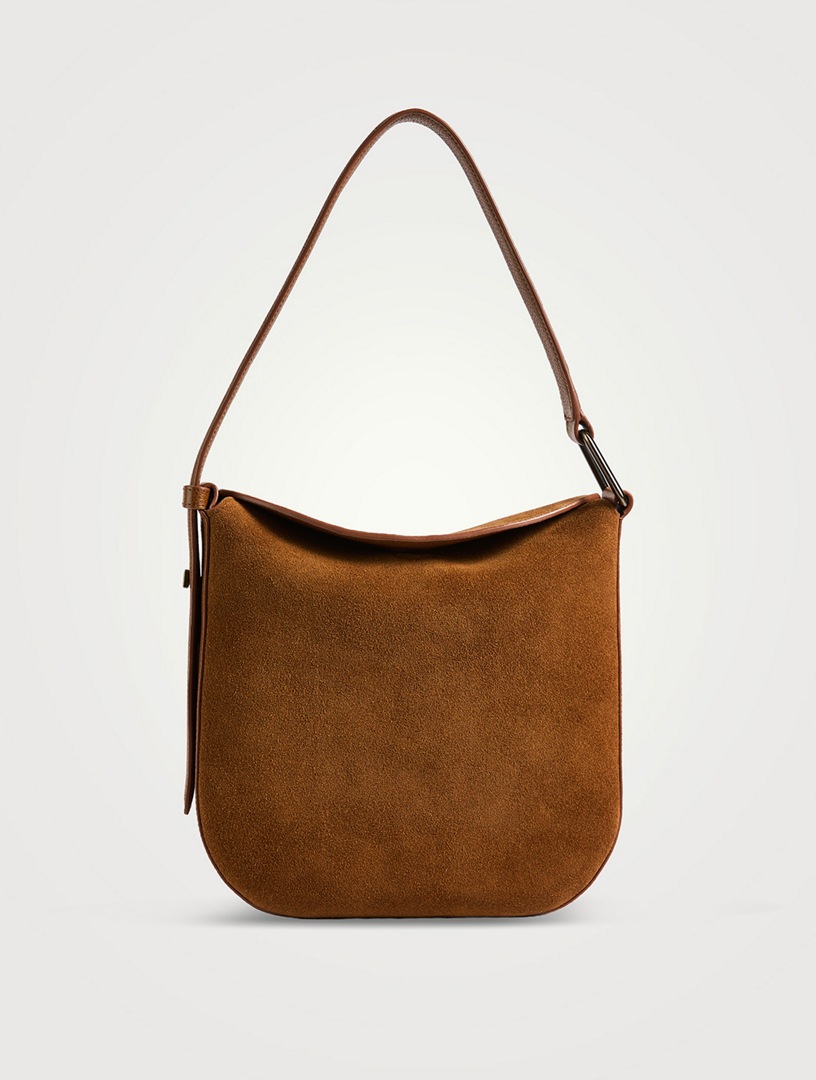 Sac porté épaule Anna en suède, petit